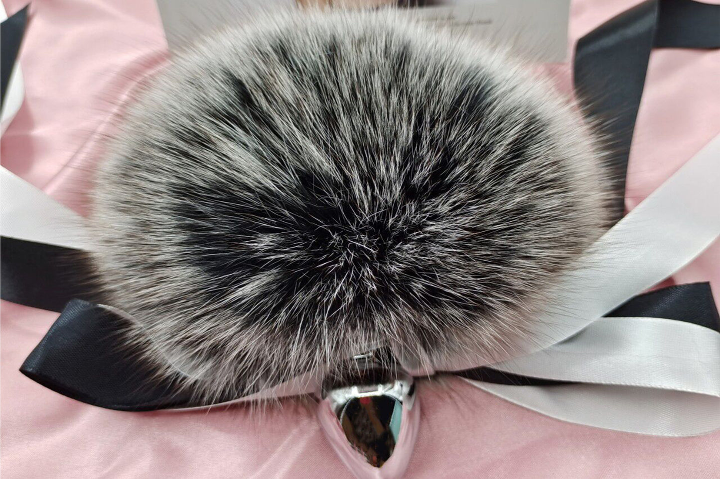 Handmade black White Real Fox Tail Fox Tail Cosplay Anime Sexy Cute Animal Furry Mature Fox Tail Butt Plug