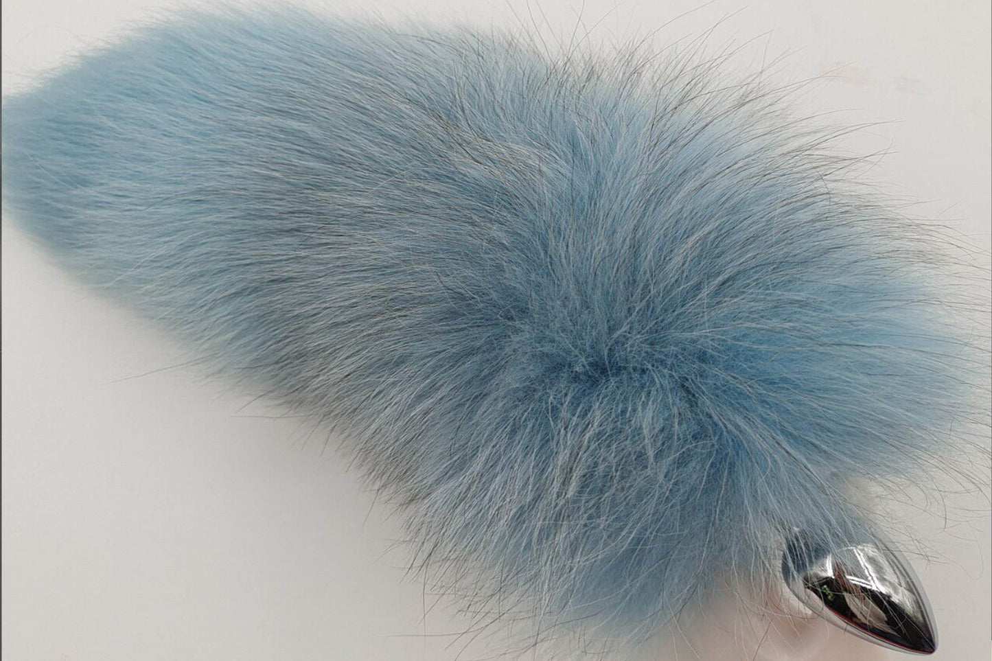 Handmade blue black Real Fox Tail Fox Tail Cosplay Anime Sexy Cute Animal Furry Mature Fox Tail Butt Plug