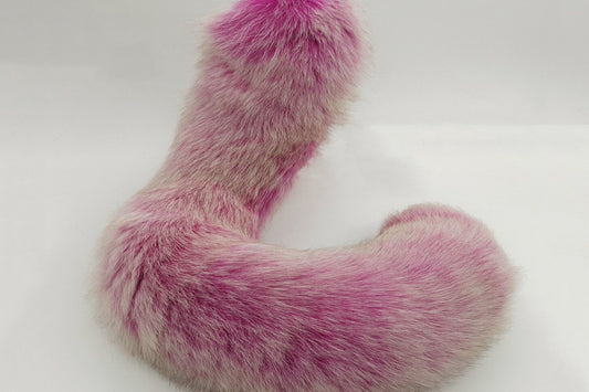 Handmade purple white Real Fox Tail Fox Tail Cosplay Anime Sexy Cute Animal Furry Mature Fox Tail Butt Plug