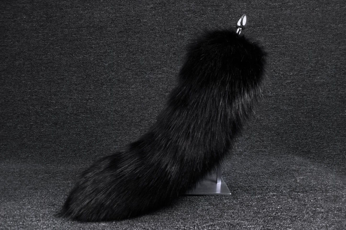 Fluffier Black Handmade Fox Ears Animal Ear and tail COSPLAY Simulation fox Ears and tails Customized fox Ears Halloween Gifts
