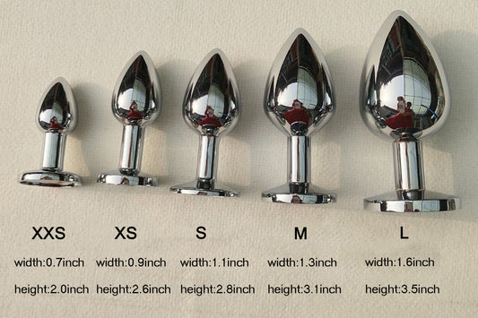 Metal anal plug butt tail plug fox tail plug sex toy tail butt plug