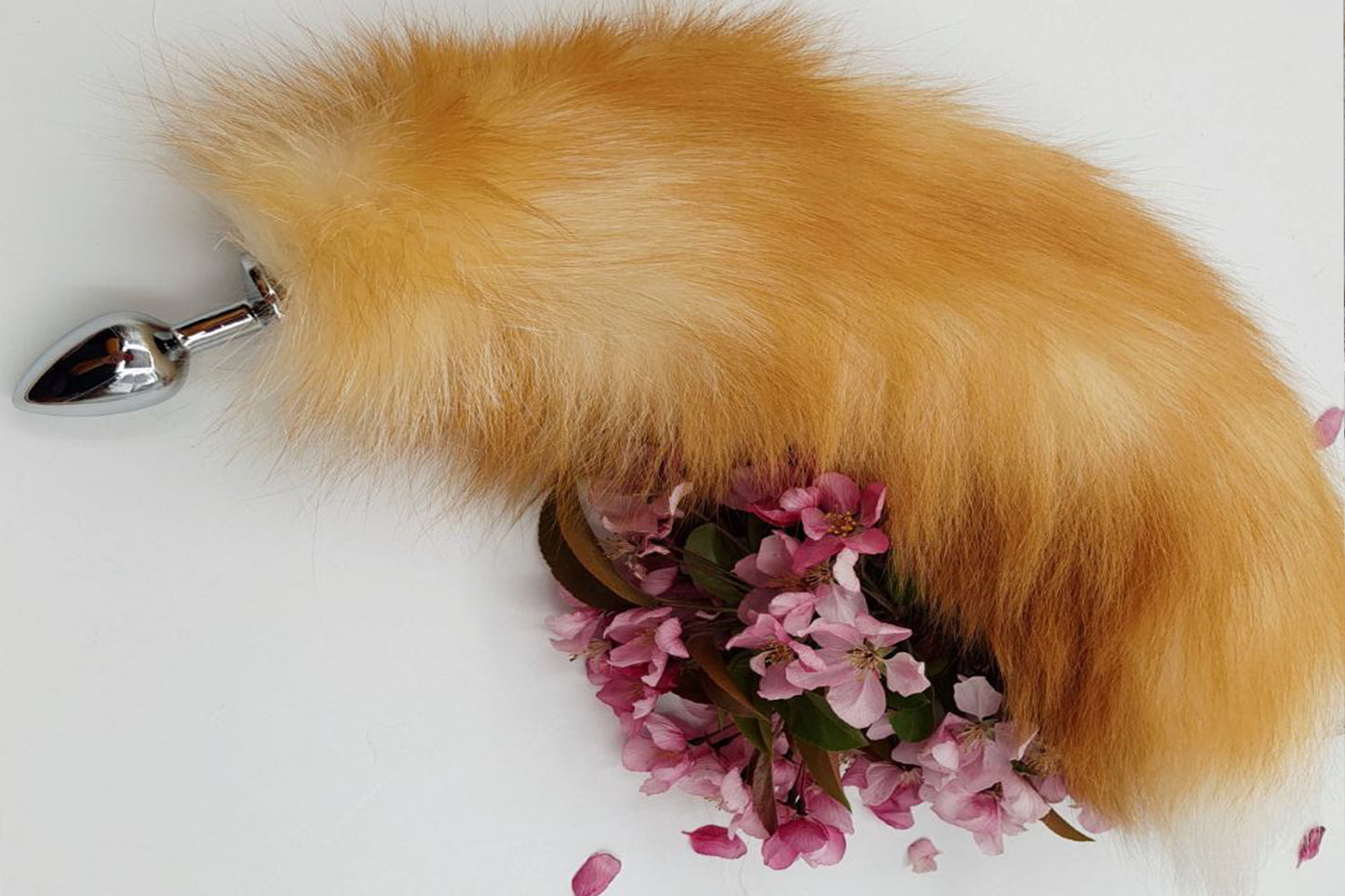 Handmade brown Real Fox Tail Fox Tail Cosplay Anime Sexy Cute Animal Furry Mature Fox Tail Butt Plug