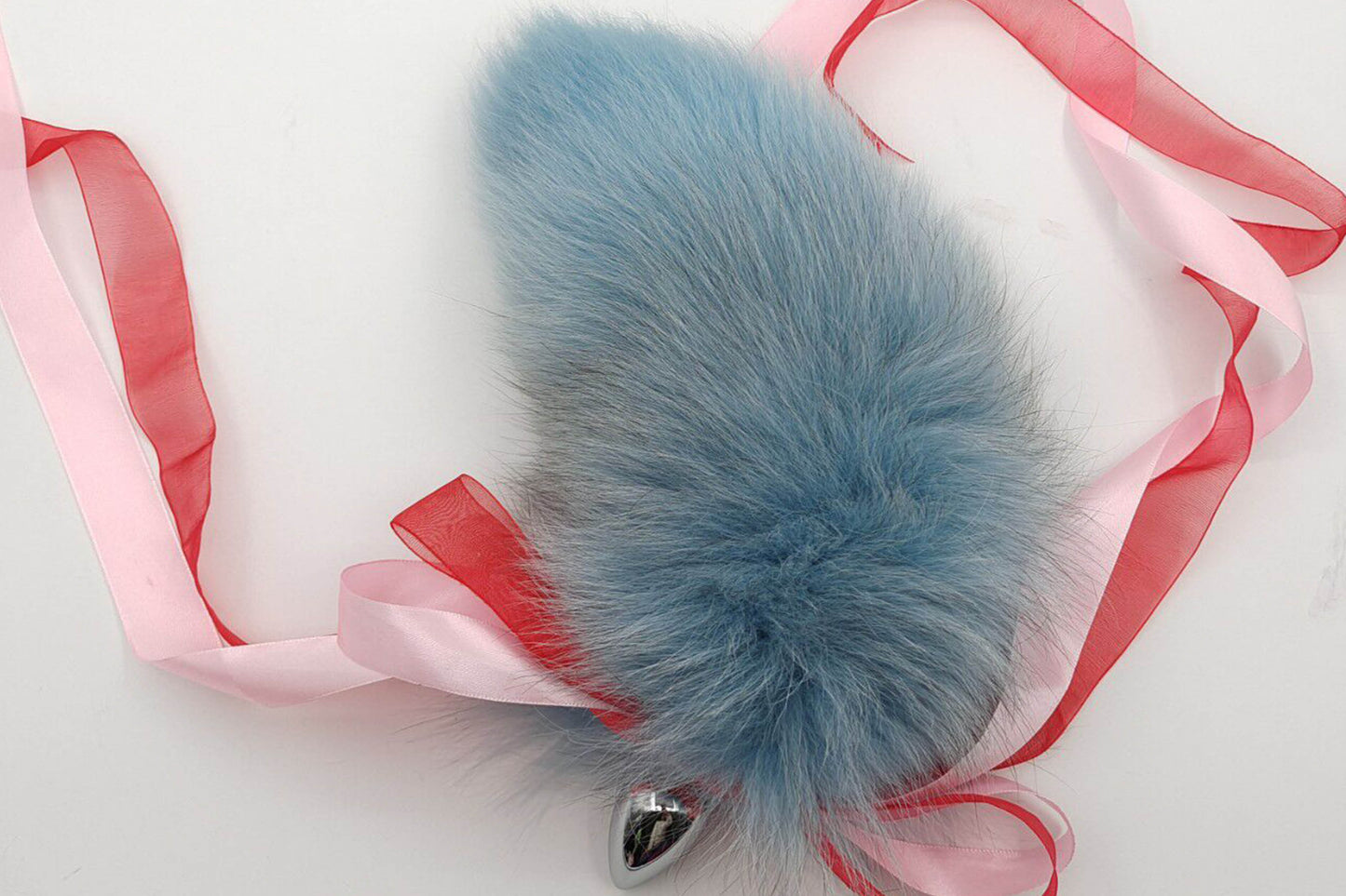 Handmade blue black Real Fox Tail Fox Tail Cosplay Anime Sexy Cute Animal Furry Mature Fox Tail Butt Plug