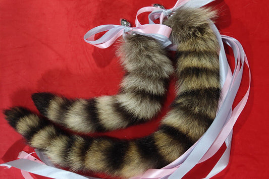 Handmade Brown Black Real Fox Tail Fox Tail Cosplay Anime Sexy Cute Animal Furry Mature Fox Tail Butt Plug