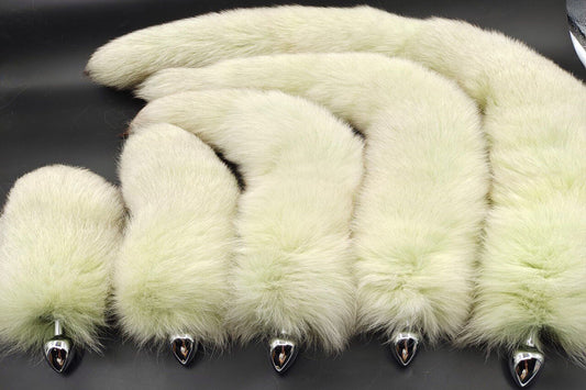 Handmade Real Fox Tail Fox Tail Cosplay Anime Sexy Cute Animal Furry Mature Fox Tail Butt Plug