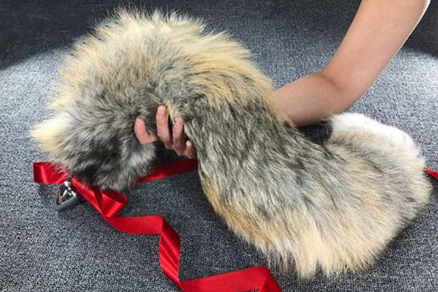 Handmade brown Real Fox Tail Fox Tail Cosplay Anime Sexy Cute Animal Furry Mature Fox Tail Butt Plug