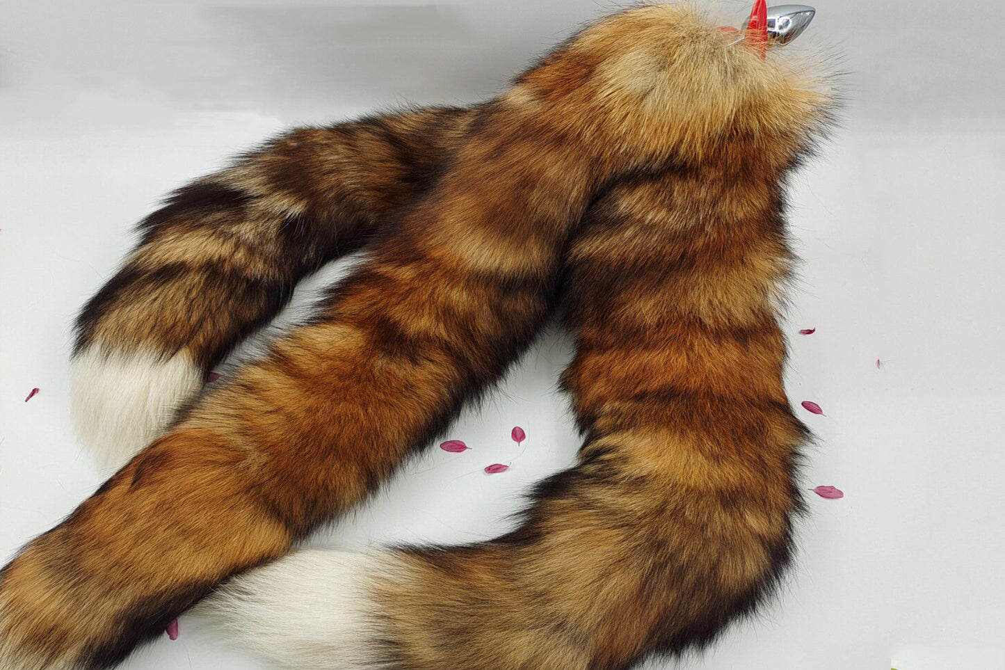 3 tails Handmade brown Real Fox Tail Fox Tail Cosplay Anime Sexy Cute Animal Furry Mature Fox Tail Butt Plug