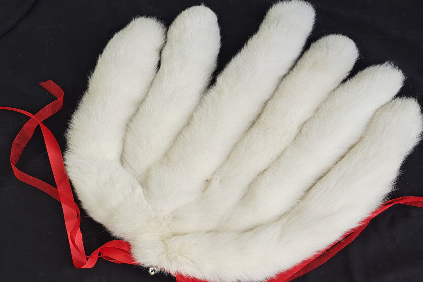 Six tails Fox Tail Cosplay Anime Sexy Cute Animal Furry Mature Fox Tail Butt Plug Real Fox Tail White