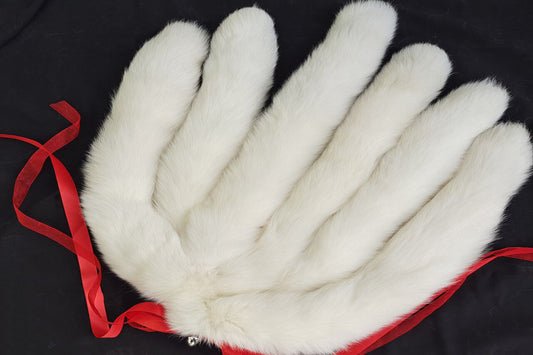 Six tails Fox Tail Cosplay Anime Sexy Cute Animal Furry Mature Fox Tail Butt Plug Real Fox Tail White