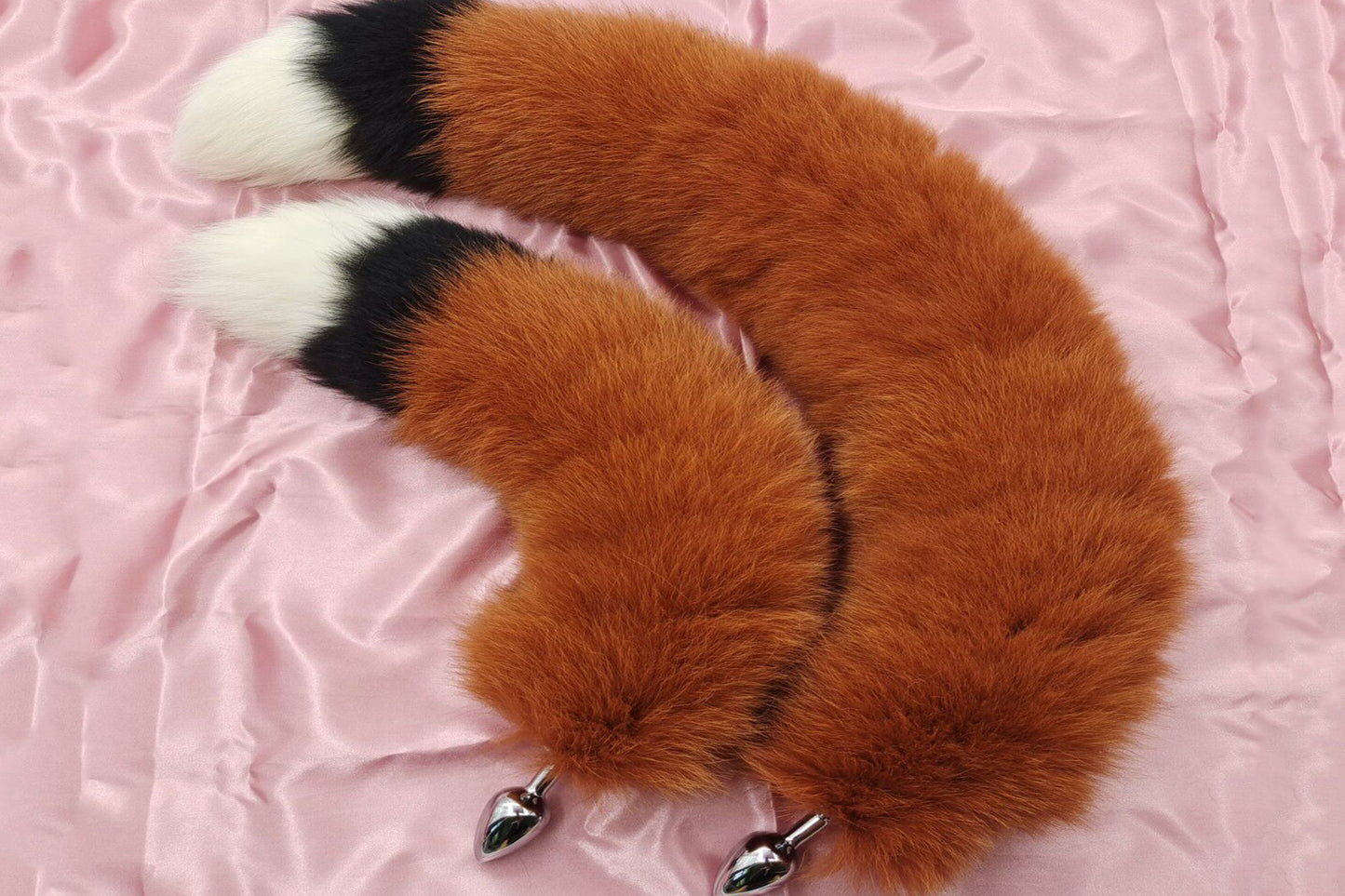 Handmade Brown Black White Real Fox Tail Fox Tail Cosplay Anime Sexy Cute Animal Furry Mature Fox Tail Butt Plug