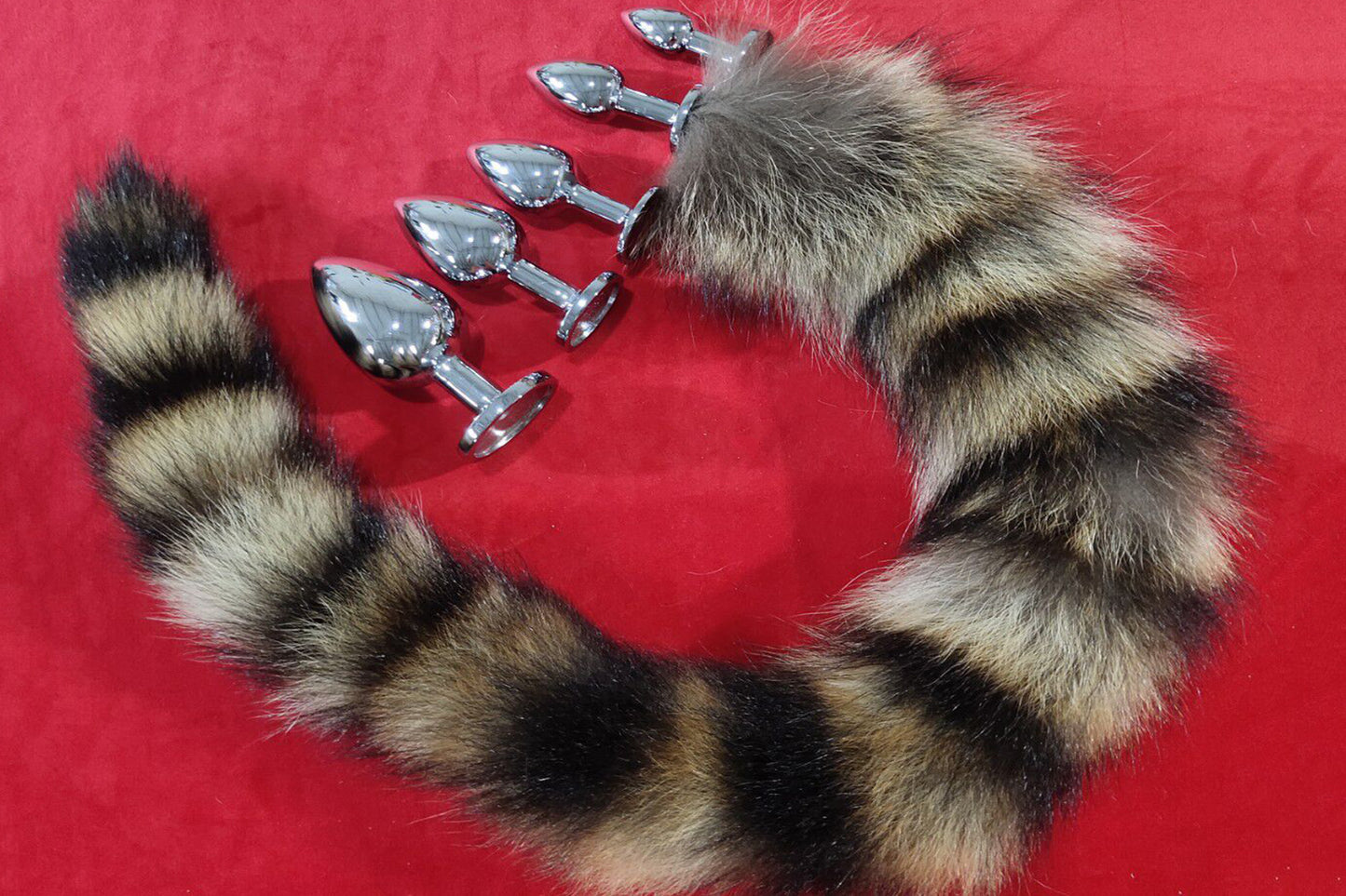 Handmade Brown Black Real Fox Tail Fox Tail Cosplay Anime Sexy Cute Animal Furry Mature Fox Tail Butt Plug