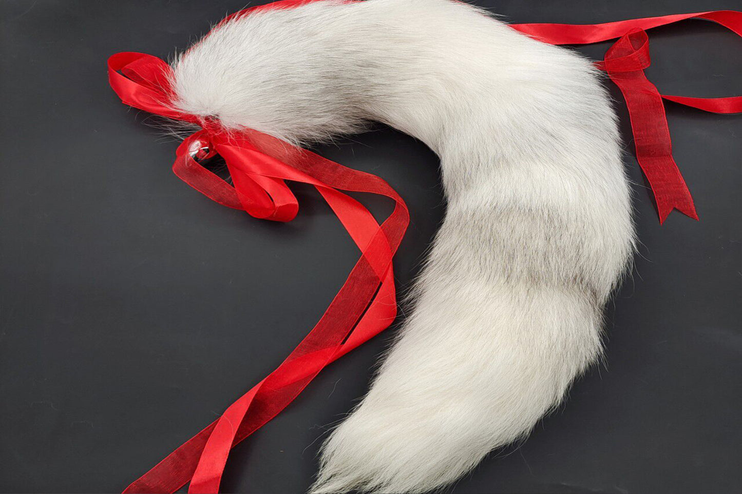 Handmade White Black Real Fox Tail Fox Tail Cosplay Anime Sexy Cute Animal Furry Mature Fox Tail Butt Plug
