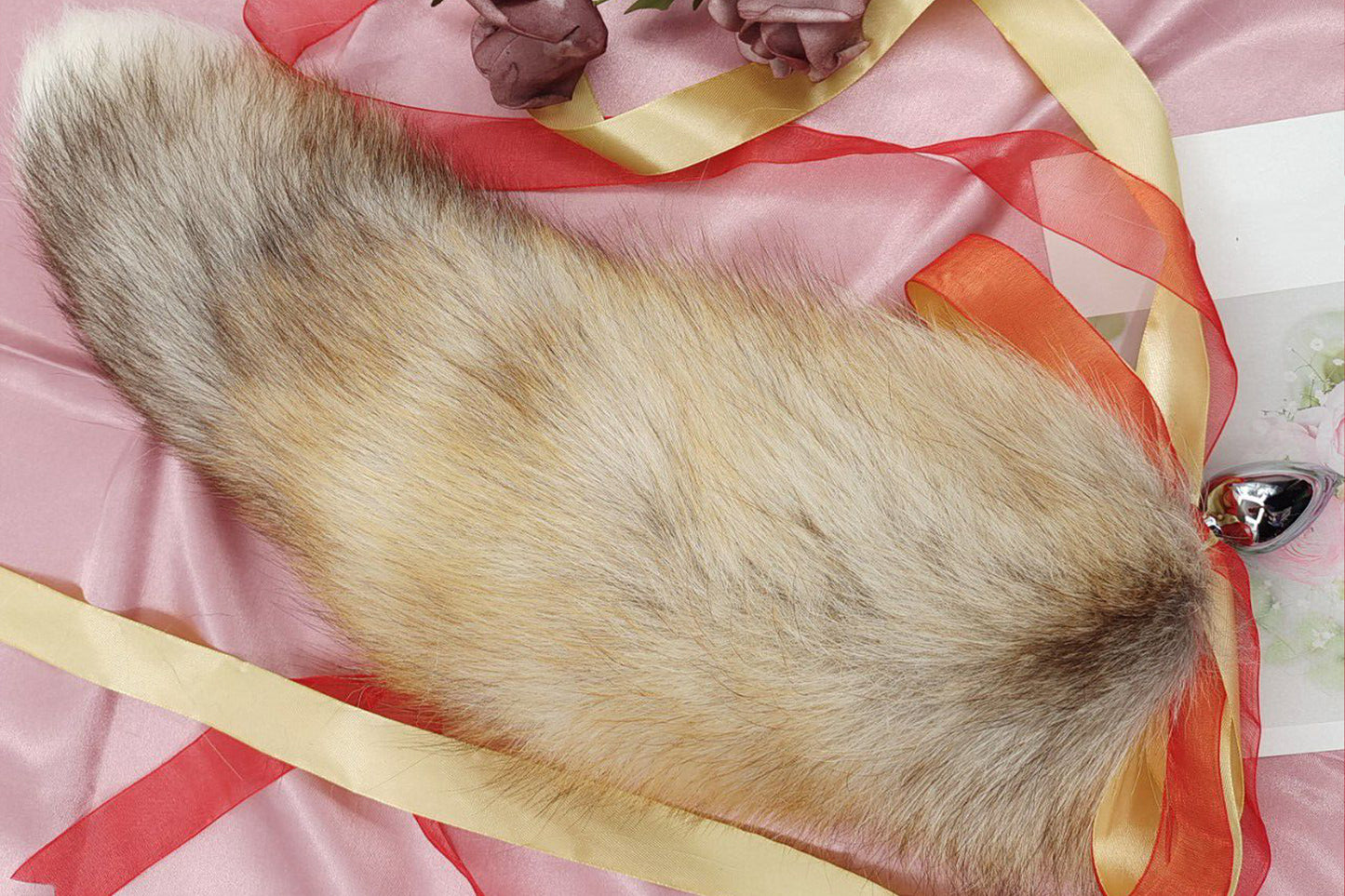 Handmade Brown Real Fox Tail Fox Tail Cosplay Anime Sexy Cute Animal Furry Mature Fox Tail Butt Plug
