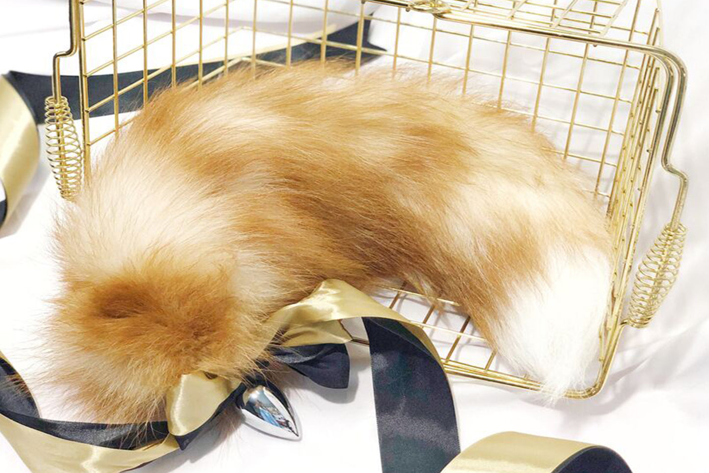 Handmade brown Real Fox Tail Fox Tail Cosplay Anime Sexy Cute Animal Furry Mature Fox Tail Butt Plug