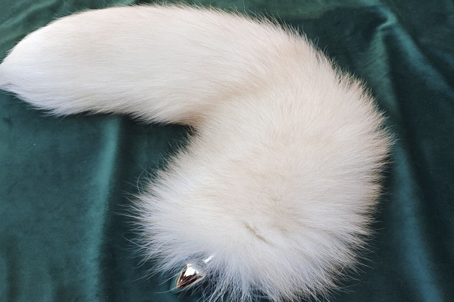 Handmade White Brown Real Fox Tail Fox Tail Cosplay Anime Sexy Cute Animal Furry Mature Fox Tail Butt Plug