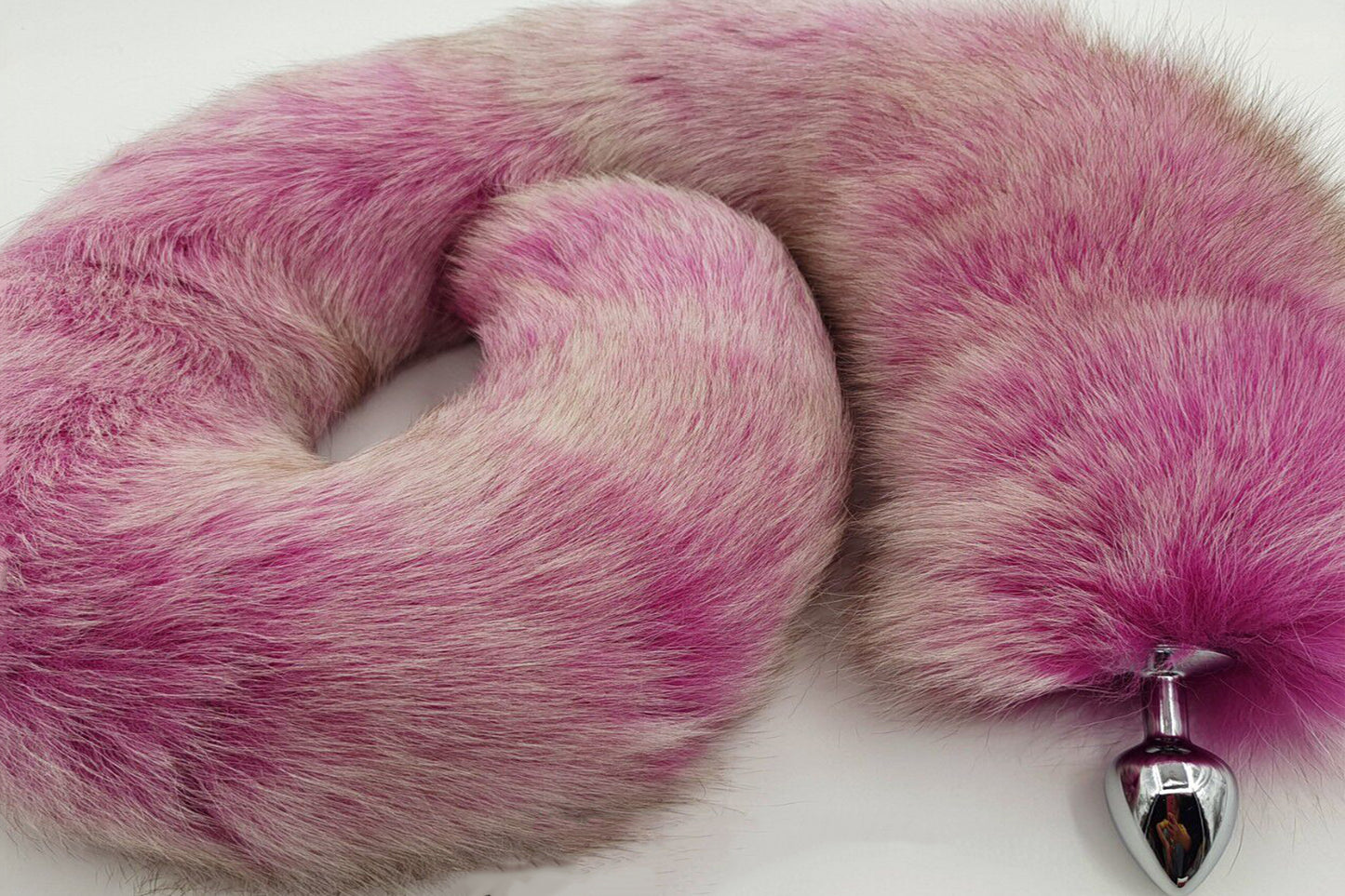 Handmade purple white Real Fox Tail Fox Tail Cosplay Anime Sexy Cute Animal Furry Mature Fox Tail Butt Plug