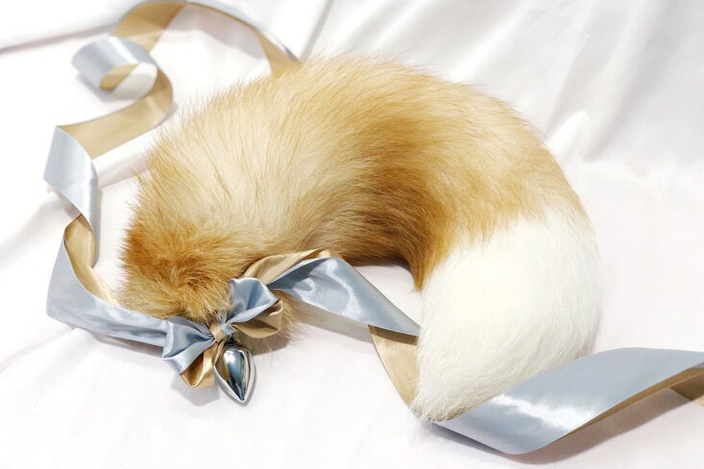 Handmade brown Real Fox Tail Fox Tail Cosplay Anime Sexy Cute Animal Furry Mature Fox Tail Butt Plug