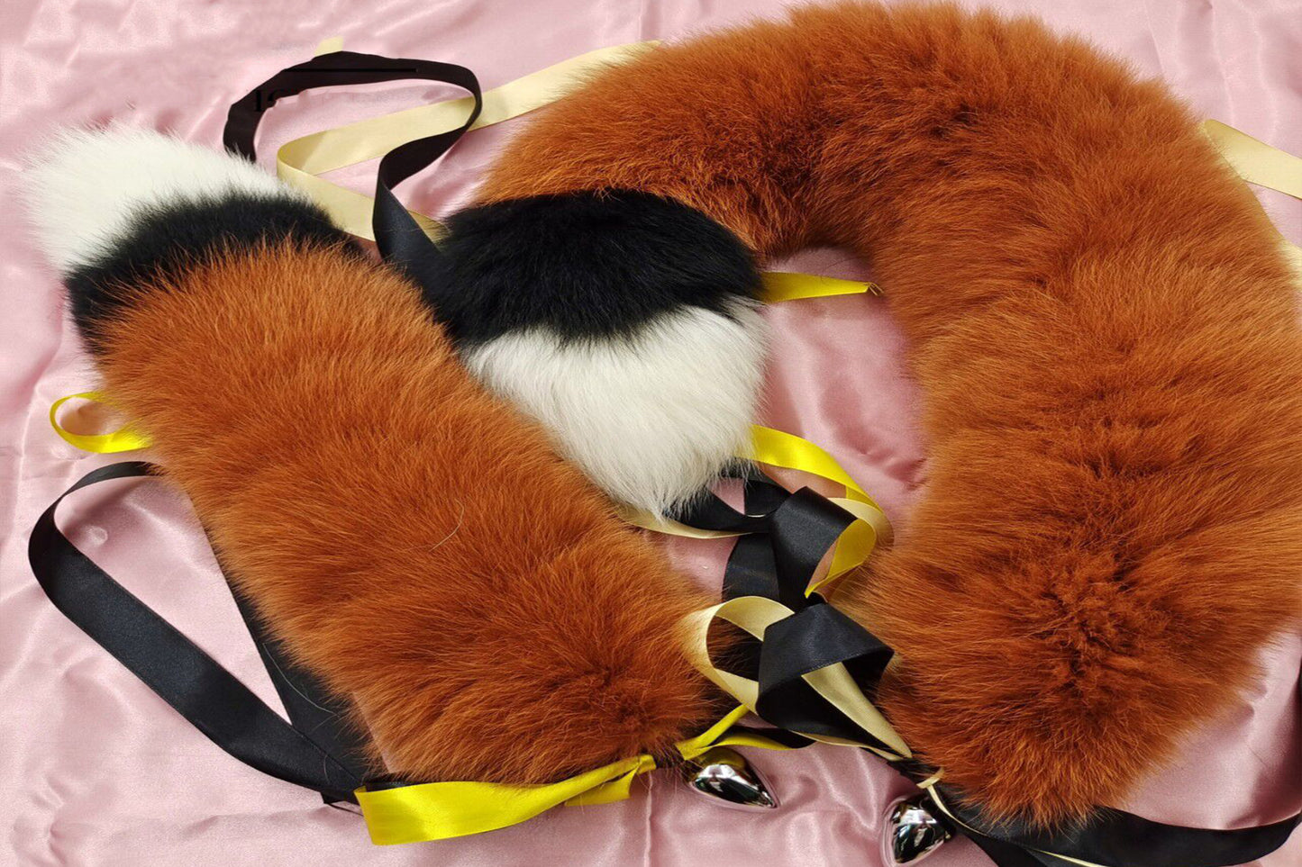 Handmade Brown Black White Real Fox Tail Fox Tail Cosplay Anime Sexy Cute Animal Furry Mature Fox Tail Butt Plug