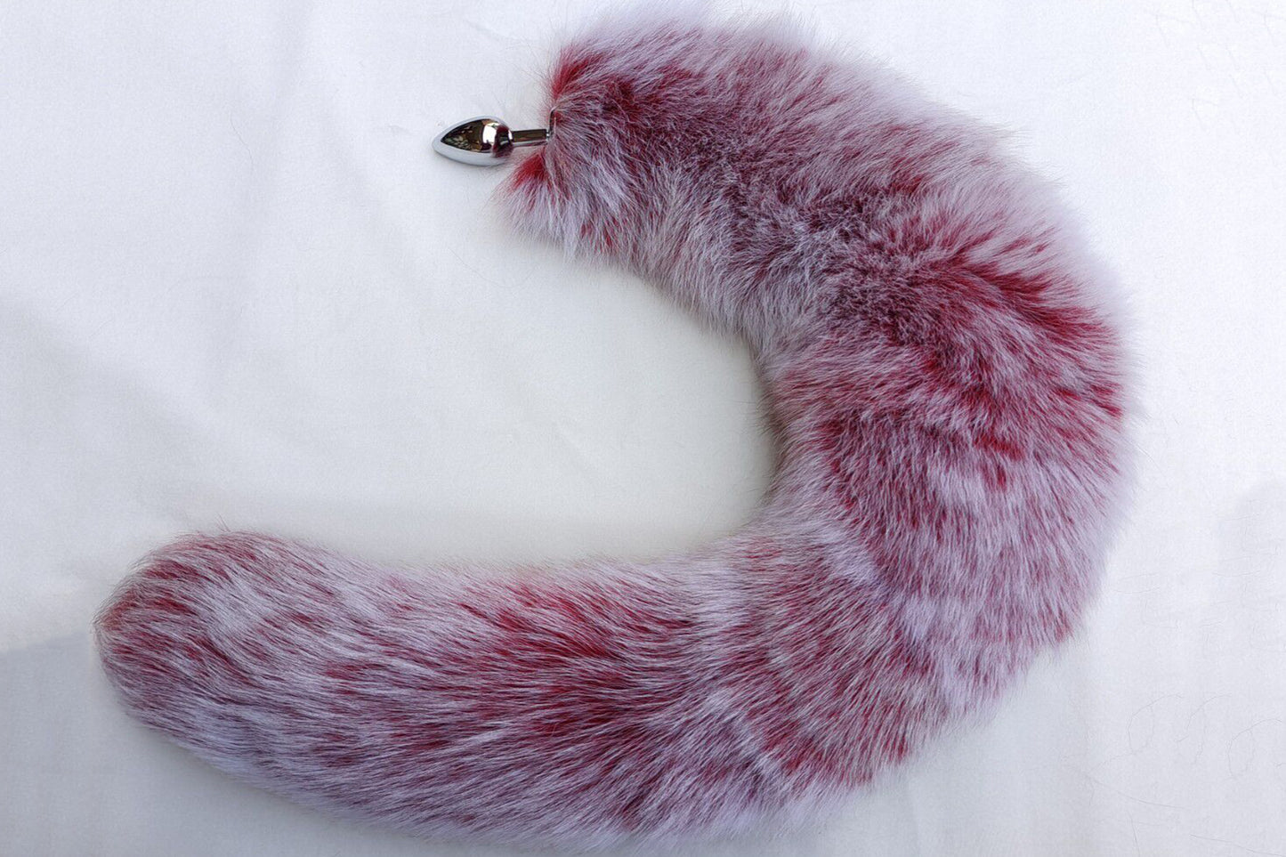 Handmade Red White Real Fox Tail Fox Tail Cosplay Anime Sexy Cute Animal Furry Mature Fox Tail Butt Plug
