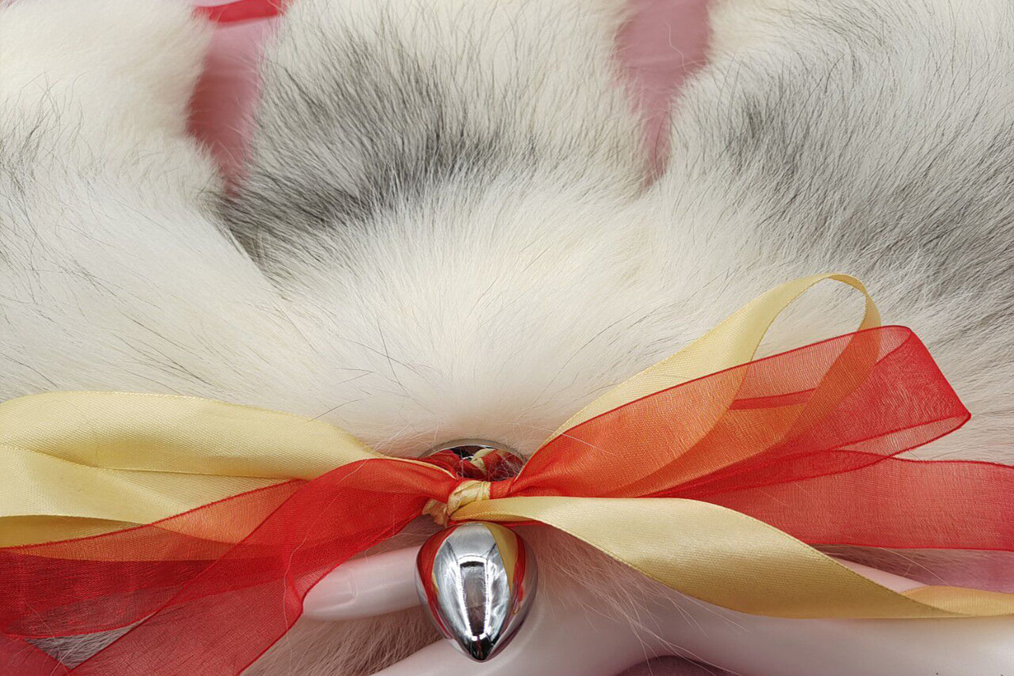3 tails Handmade White Black Real Fox Tail Fox Tail Cosplay Anime Sexy Cute Animal Furry Mature Fox Tail Butt Plug