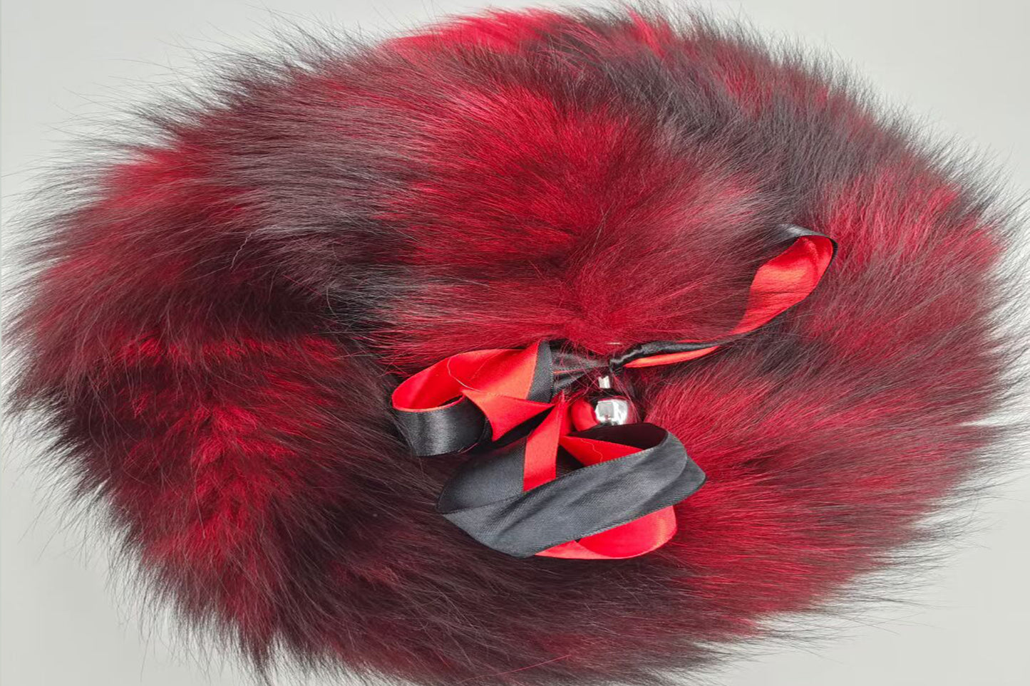 Handmade Red Black Real Fox Tail Fox Tail Cosplay Anime Sexy Cute Animal Furry Mature Fox Tail Butt Plug
