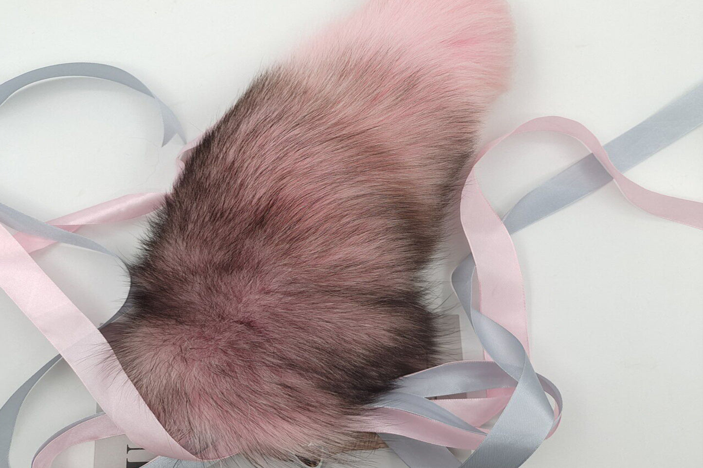 Handmade pink black Real Fox Tail Fox Tail Cosplay Anime Sexy Cute Animal Furry Mature Fox Tail Butt Plug