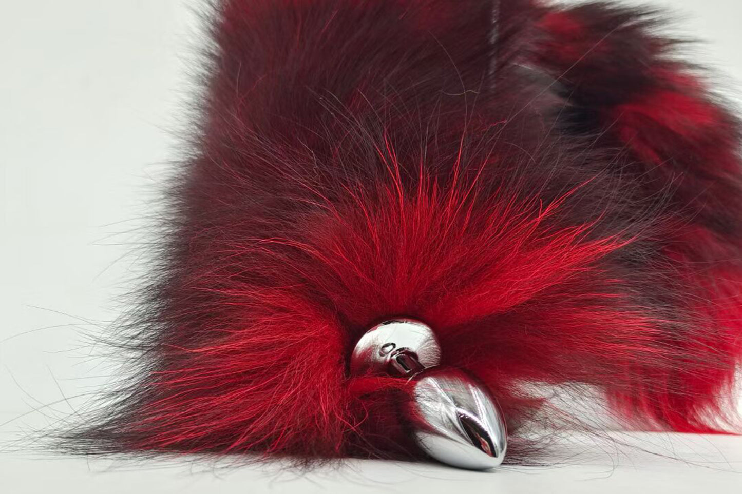 Handmade Red Black Real Fox Tail Fox Tail Cosplay Anime Sexy Cute Animal Furry Mature Fox Tail Butt Plug