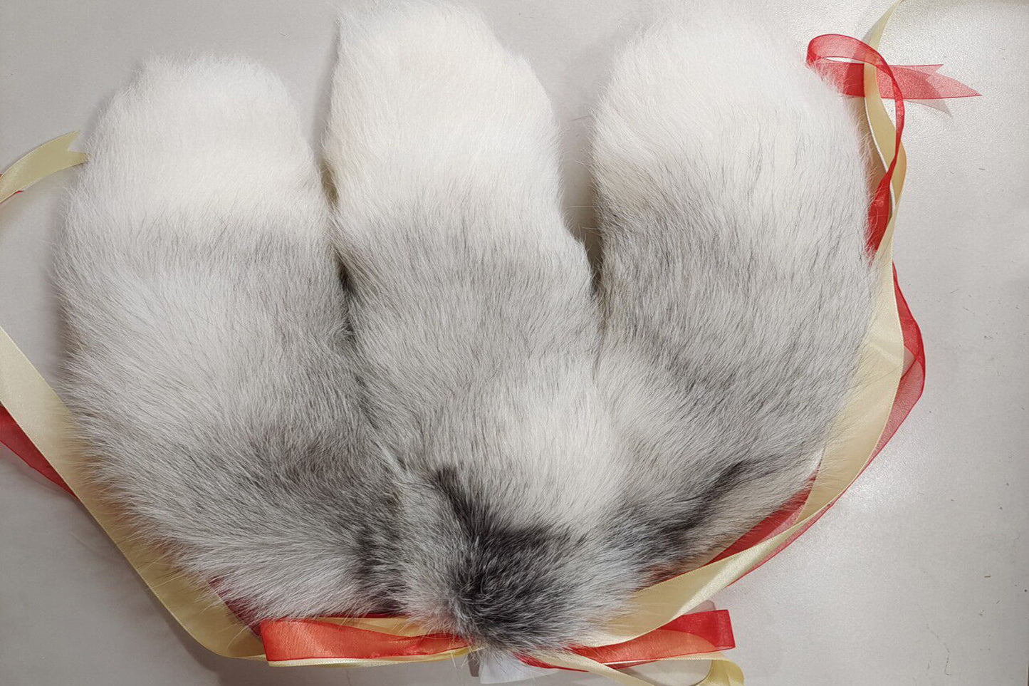 3 tails Handmade White Black Real Fox Tail Fox Tail Cosplay Anime Sexy Cute Animal Furry Mature Fox Tail Butt Plug