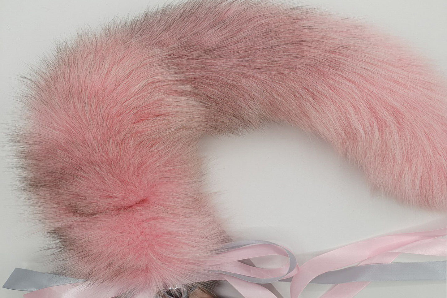 Handmade pink black Real Fox Tail Fox Tail Cosplay Anime Sexy Cute Animal Furry Mature Fox Tail Butt Plug