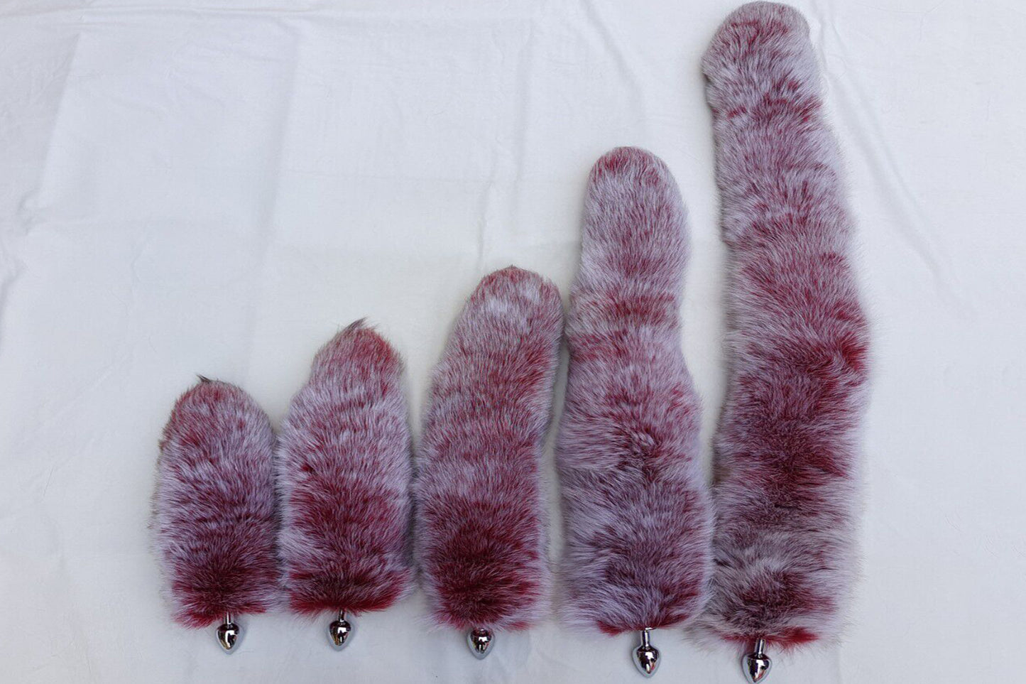 Handmade Red White Real Fox Tail Fox Tail Cosplay Anime Sexy Cute Animal Furry Mature Fox Tail Butt Plug