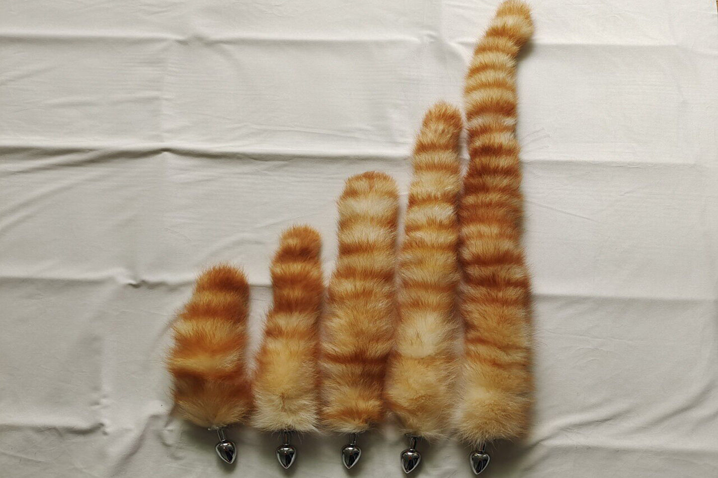 Handmade brown Real Fox Tail Fox Tail Cosplay Anime Sexy Cute Animal Furry Mature Fox Tail Butt Plug