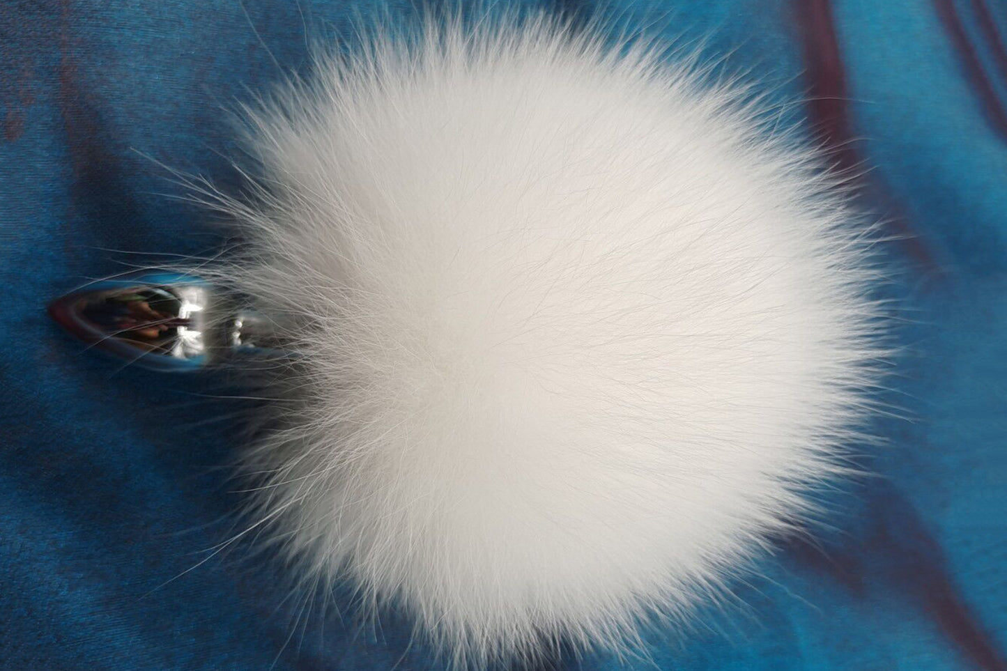 Handmade White Real Fox Tail Fox Tail Cosplay Anime Sexy Cute Animal Furry Mature Fox Tail Butt Plug