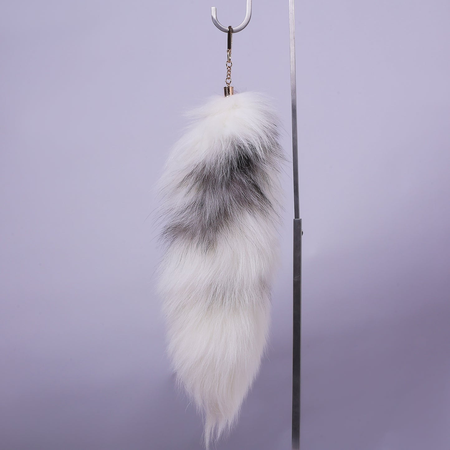 16inch Fluffy Fox Tail Keychain: Fur Tassel, Backpack Accessory