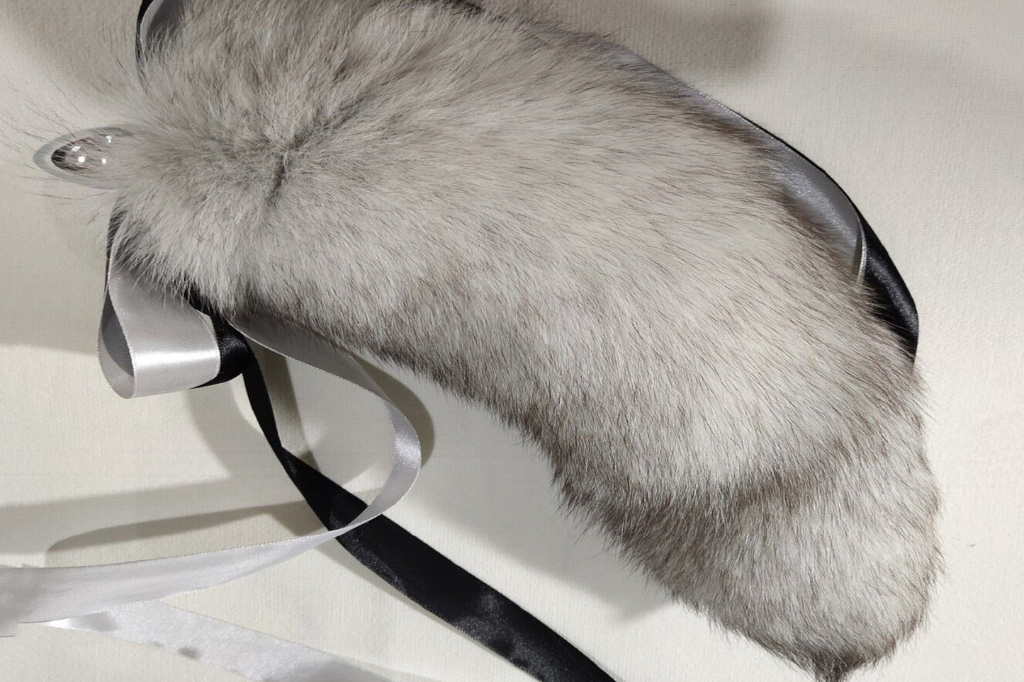 Handmade Gray White Real Fox Tail Fox Tail Cosplay Anime Sexy Cute Animal Furry Mature Fox Tail Butt Plug