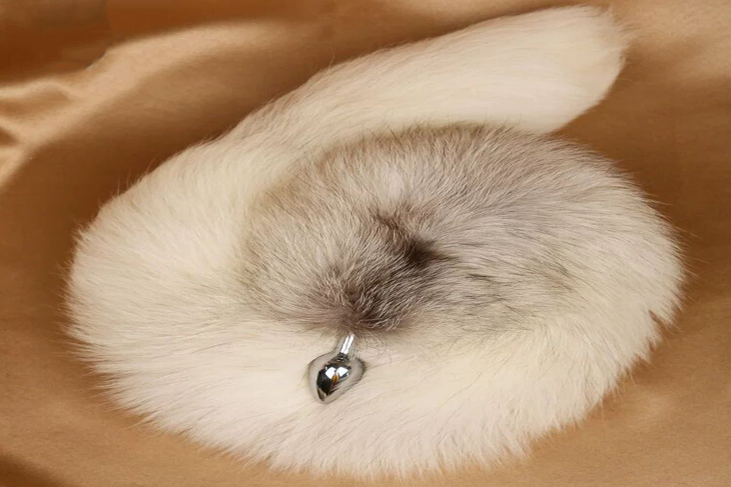 Handmade White Black Real Fox Tail Fox Tail Cosplay Anime Sexy Cute Animal Furry Mature Fox Tail Butt Plug