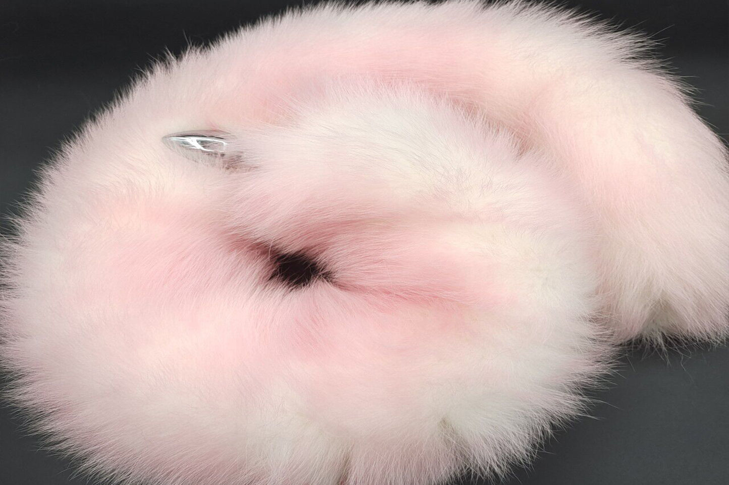 Handmade pink white Real Fox Tail Fox Tail Cosplay Anime Sexy Cute Animal Furry Mature Fox Tail Butt Plug