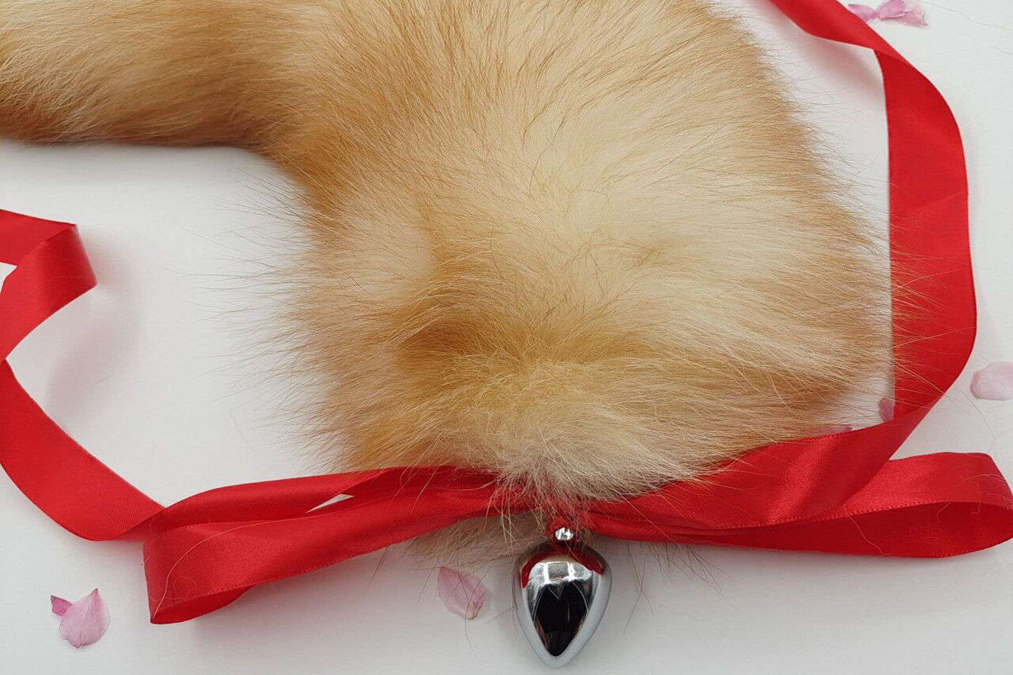 Handmade brown white Real Fox Tail Fox Tail Cosplay Anime Sexy Cute Animal Furry Mature Fox Tail Butt Plug