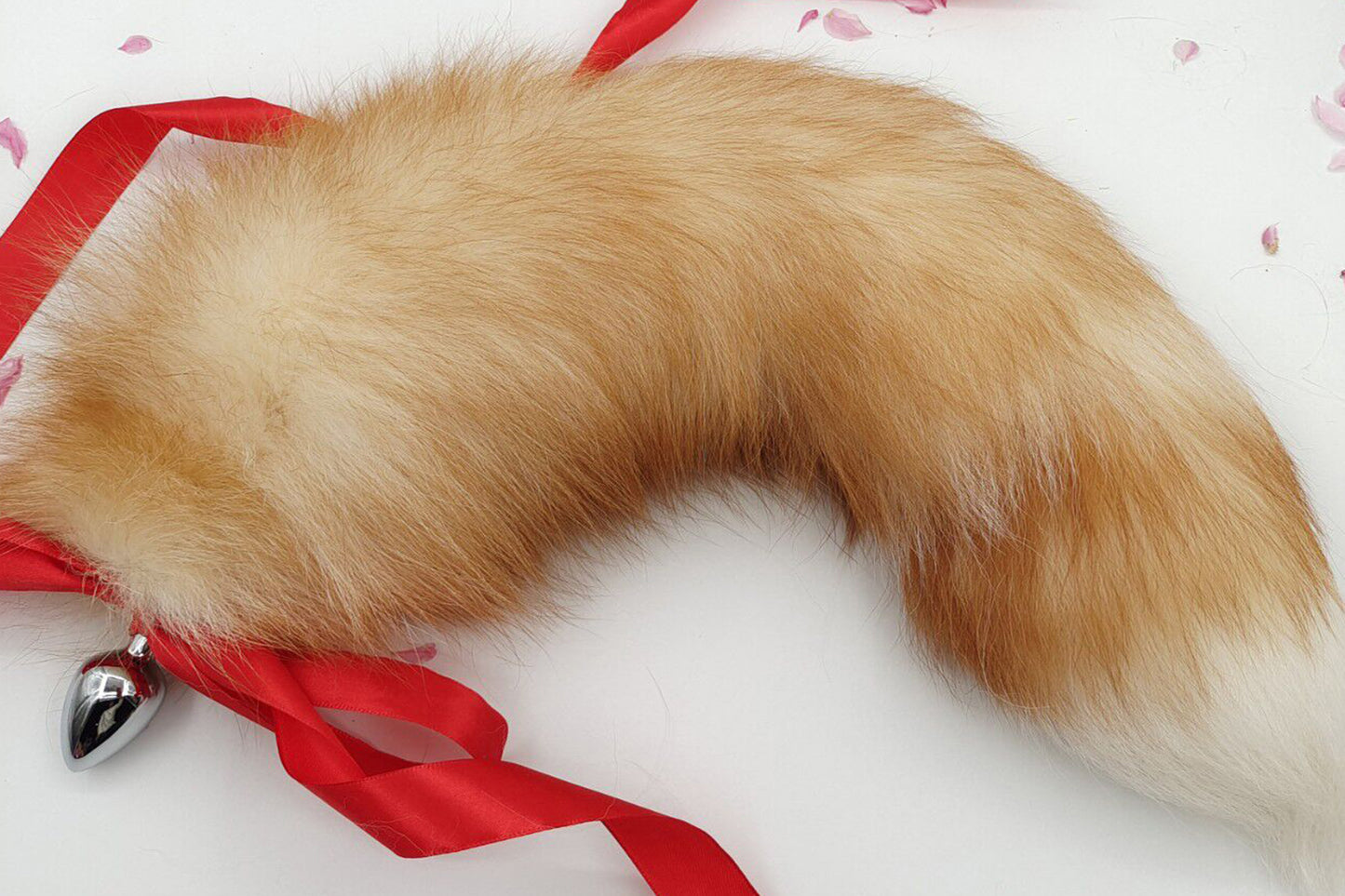 Handmade brown white Real Fox Tail Fox Tail Cosplay Anime Sexy Cute Animal Furry Mature Fox Tail Butt Plug