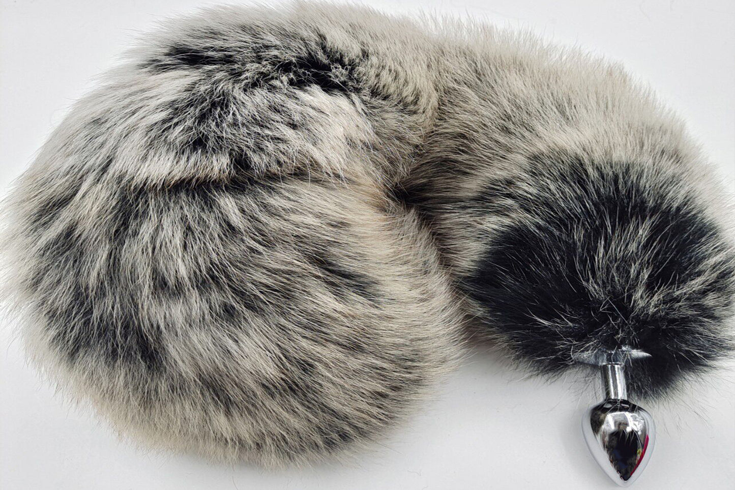 Handmade black white Real Fox Tail Fox Tail Cosplay Anime Sexy Cute Animal Furry Mature Fox Tail Butt Plug