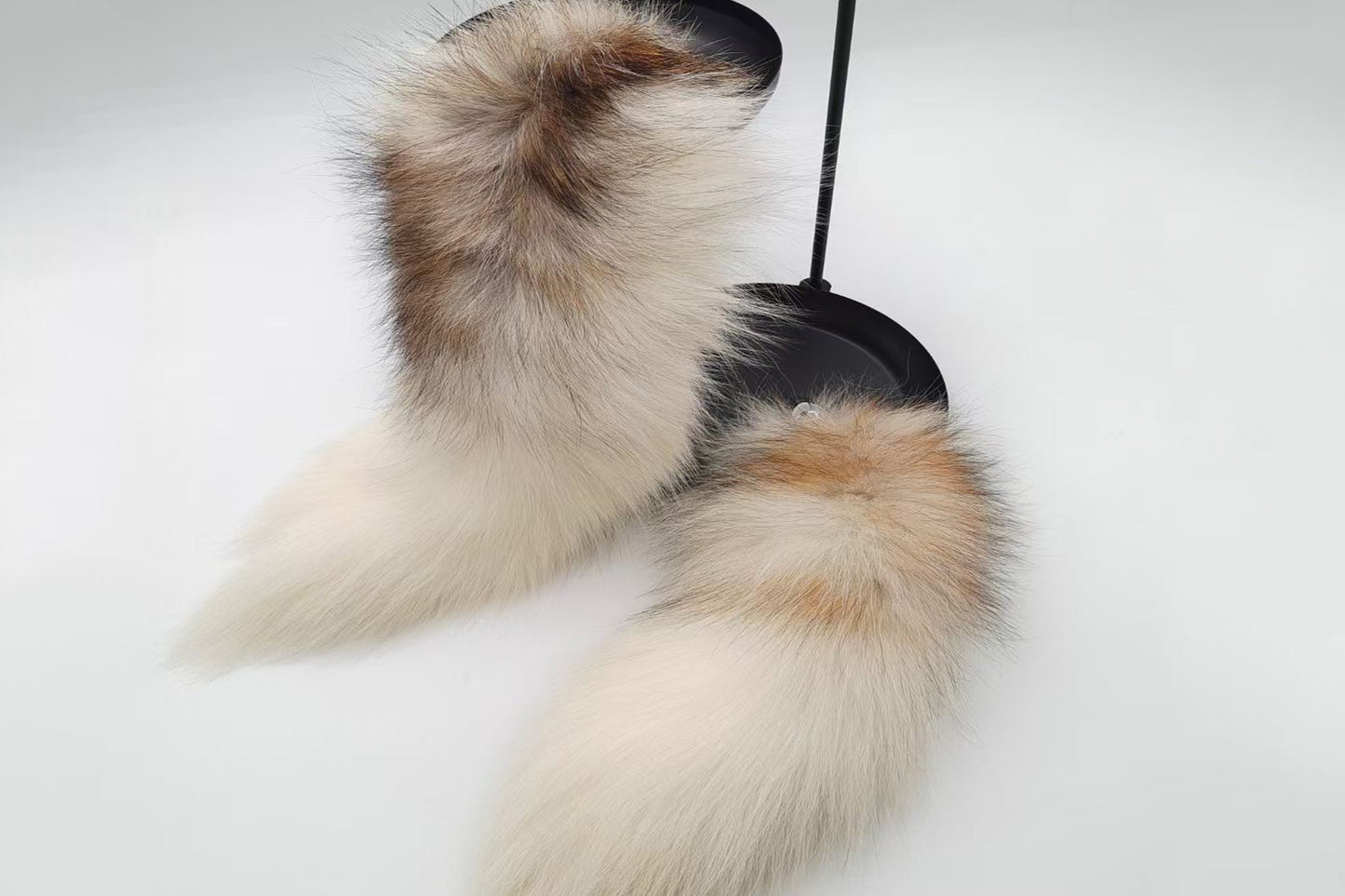White brown gray Real Fox Tail Fox Tail Cosplay Anime Sexy Cute Animal Furry Mature Fox Tail Butt Plug