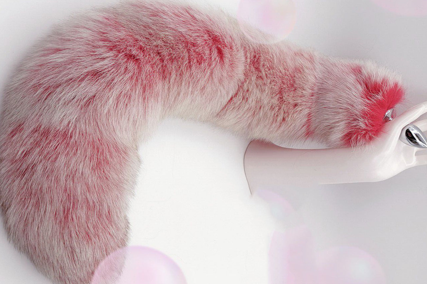 Handmade Red white Real Fox Tail Fox Tail Cosplay Anime Sexy Cute Animal Furry Mature Fox Tail Butt Plug