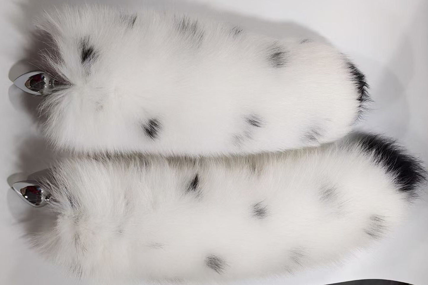 Handmade White Black Real Fox Tail Fox Tail Cosplay Anime Sexy Cute Animal Furry Mature Fox Tail Butt Plug