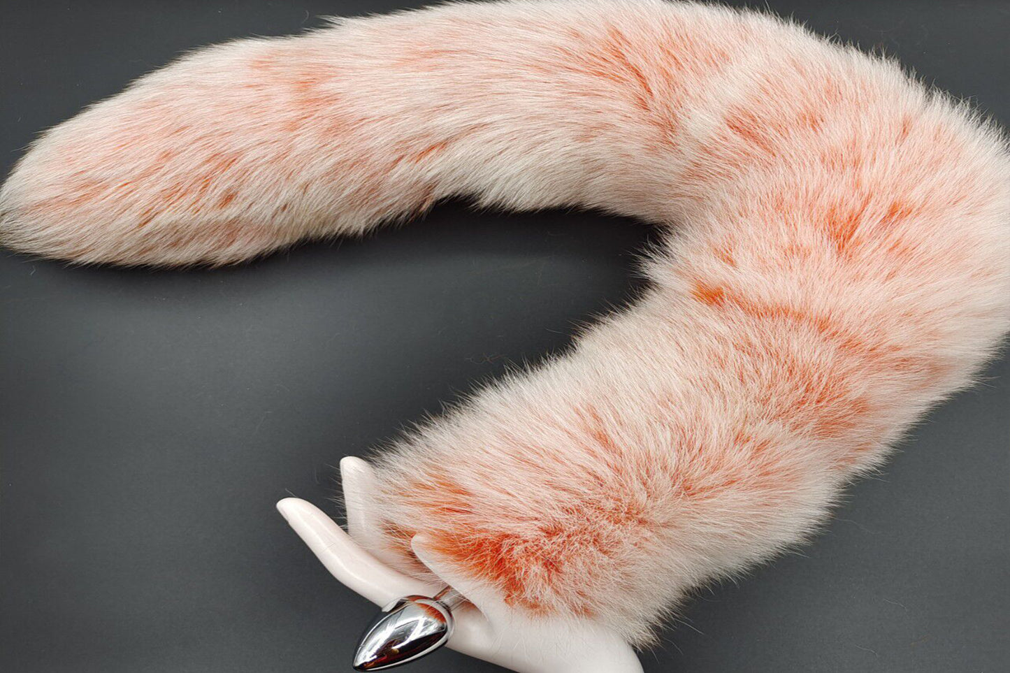 Handmade orange white Real Fox Tail Fox Tail Cosplay Anime Sexy Cute Animal Furry Mature Fox Tail Butt Plug