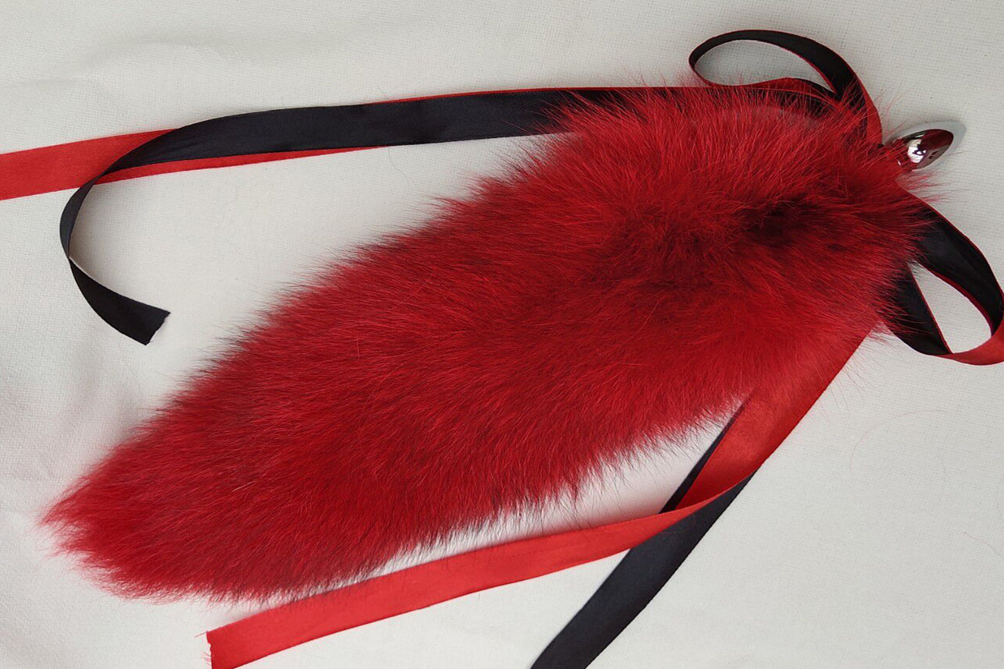 Handmade red Real Fox Tail Fox Tail Cosplay Anime Sexy Cute Animal Furry Mature Fox Tail Butt Plug