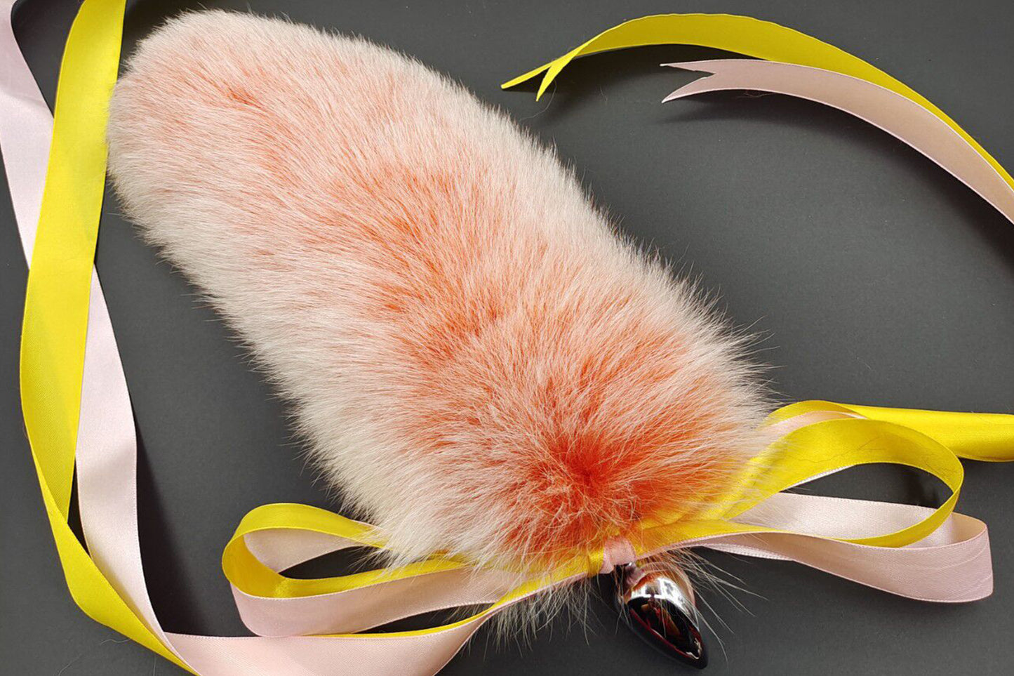 Handmade orange white Real Fox Tail Fox Tail Cosplay Anime Sexy Cute Animal Furry Mature Fox Tail Butt Plug