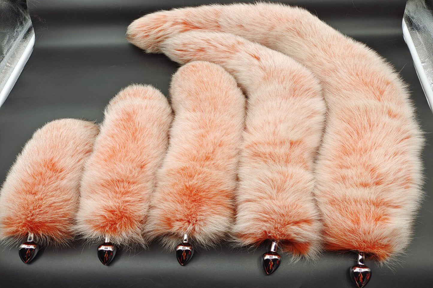 Handmade orange white Real Fox Tail Fox Tail Cosplay Anime Sexy Cute Animal Furry Mature Fox Tail Butt Plug
