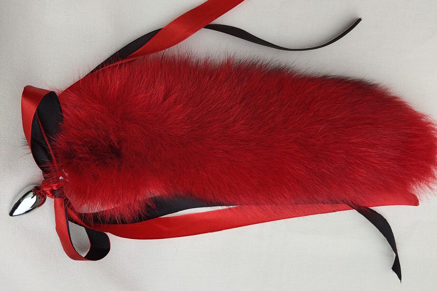 Handmade red Real Fox Tail Fox Tail Cosplay Anime Sexy Cute Animal Furry Mature Fox Tail Butt Plug