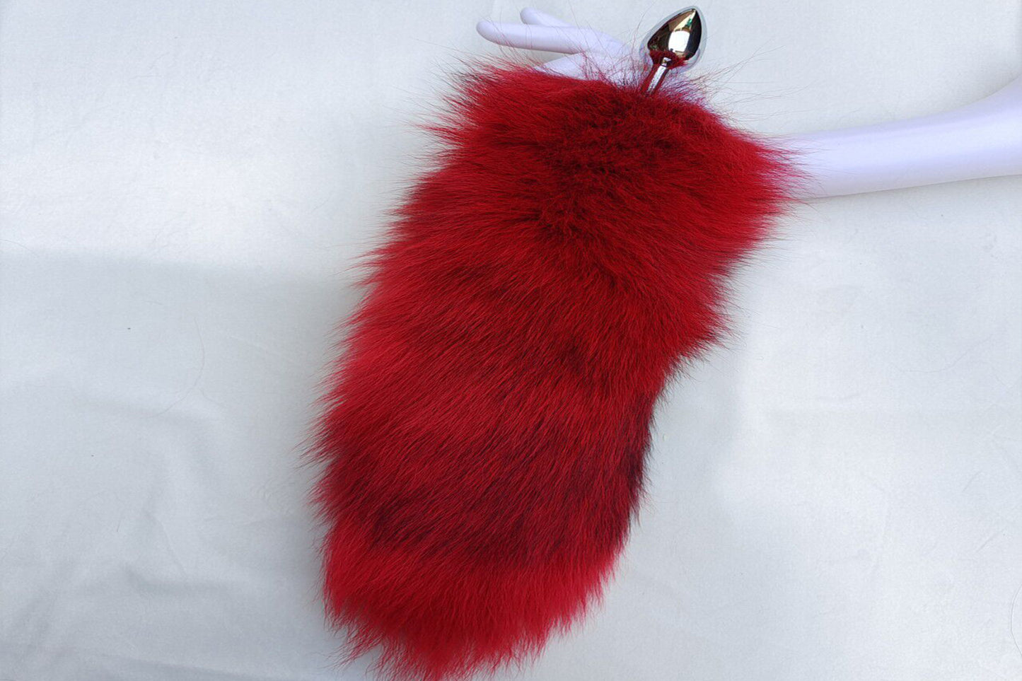 Handmade red Real Fox Tail Fox Tail Cosplay Anime Sexy Cute Animal Furry Mature Fox Tail Butt Plug