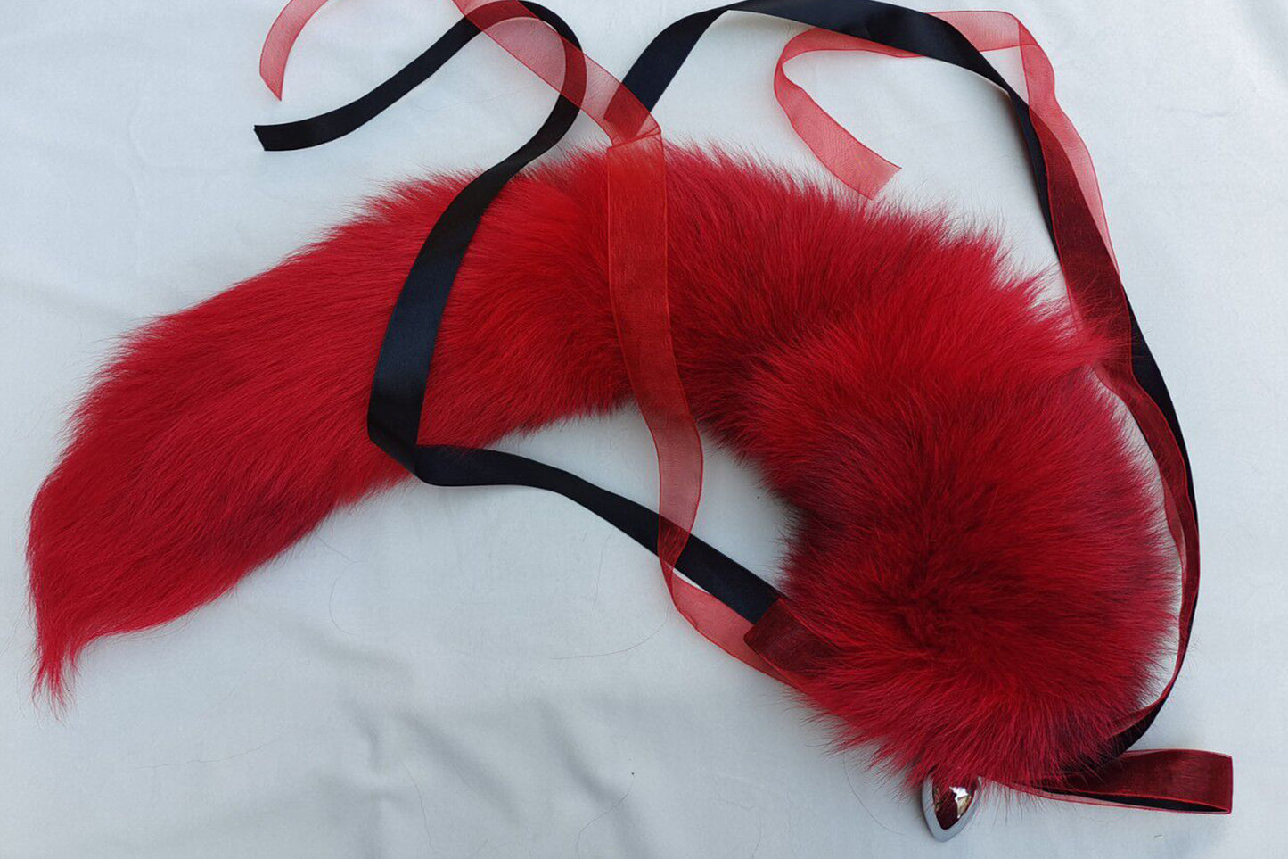 Handmade red Real Fox Tail Fox Tail Cosplay Anime Sexy Cute Animal Furry Mature Fox Tail Butt Plug