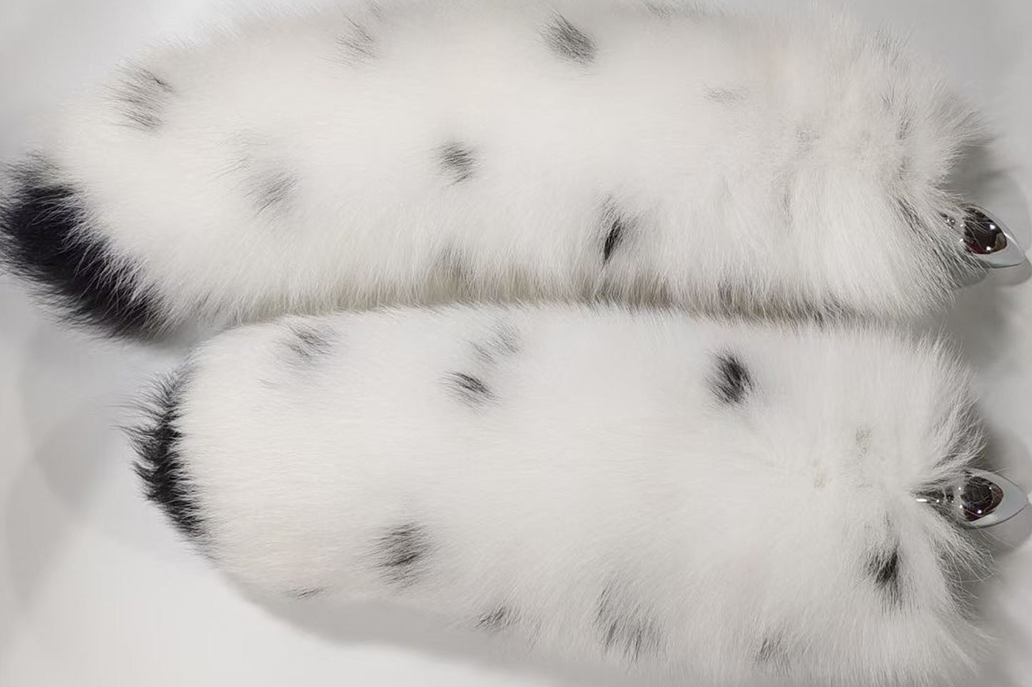 Handmade White Black Real Fox Tail Fox Tail Cosplay Anime Sexy Cute Animal Furry Mature Fox Tail Butt Plug